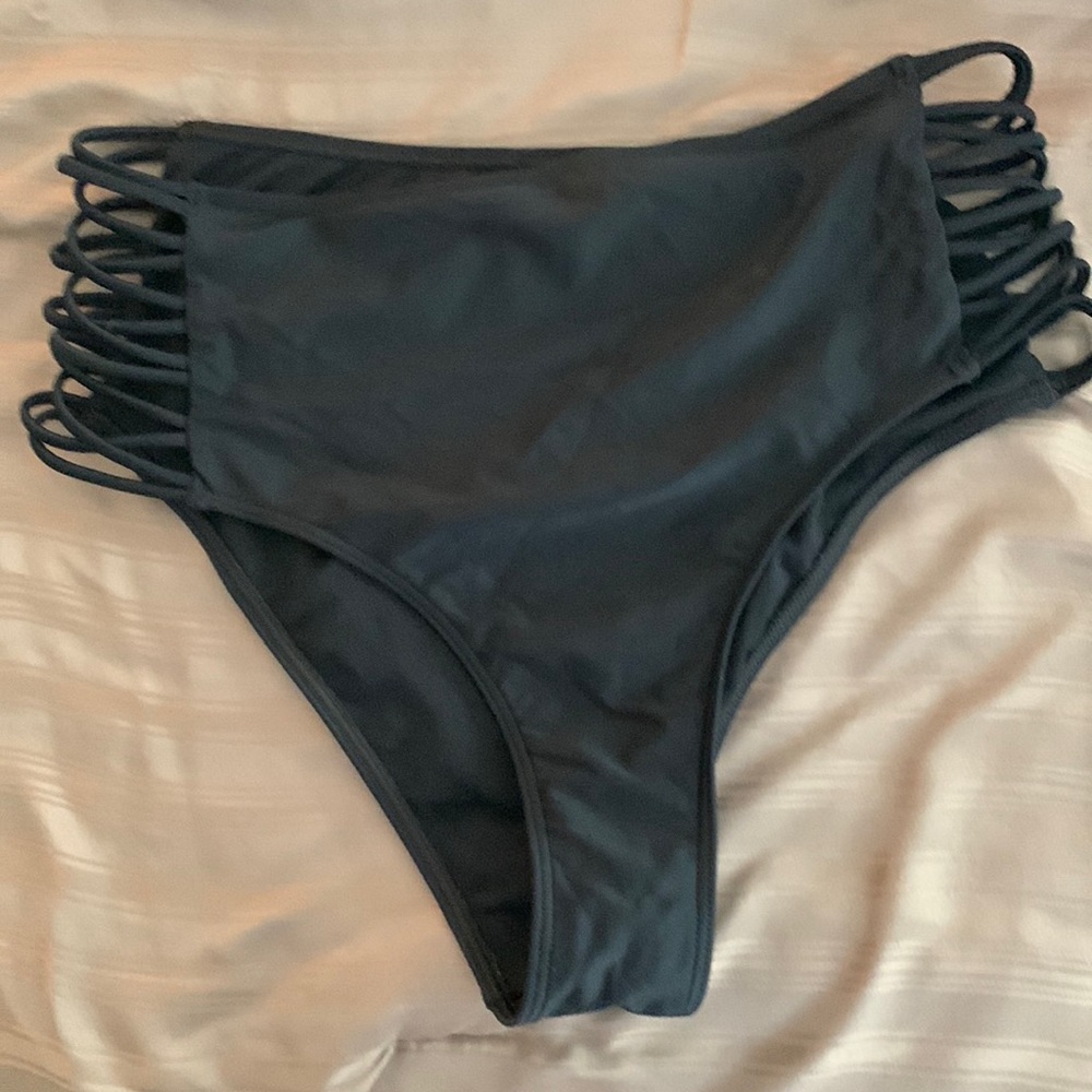 Hollister High Waisted Cut Out Bikini Bottom